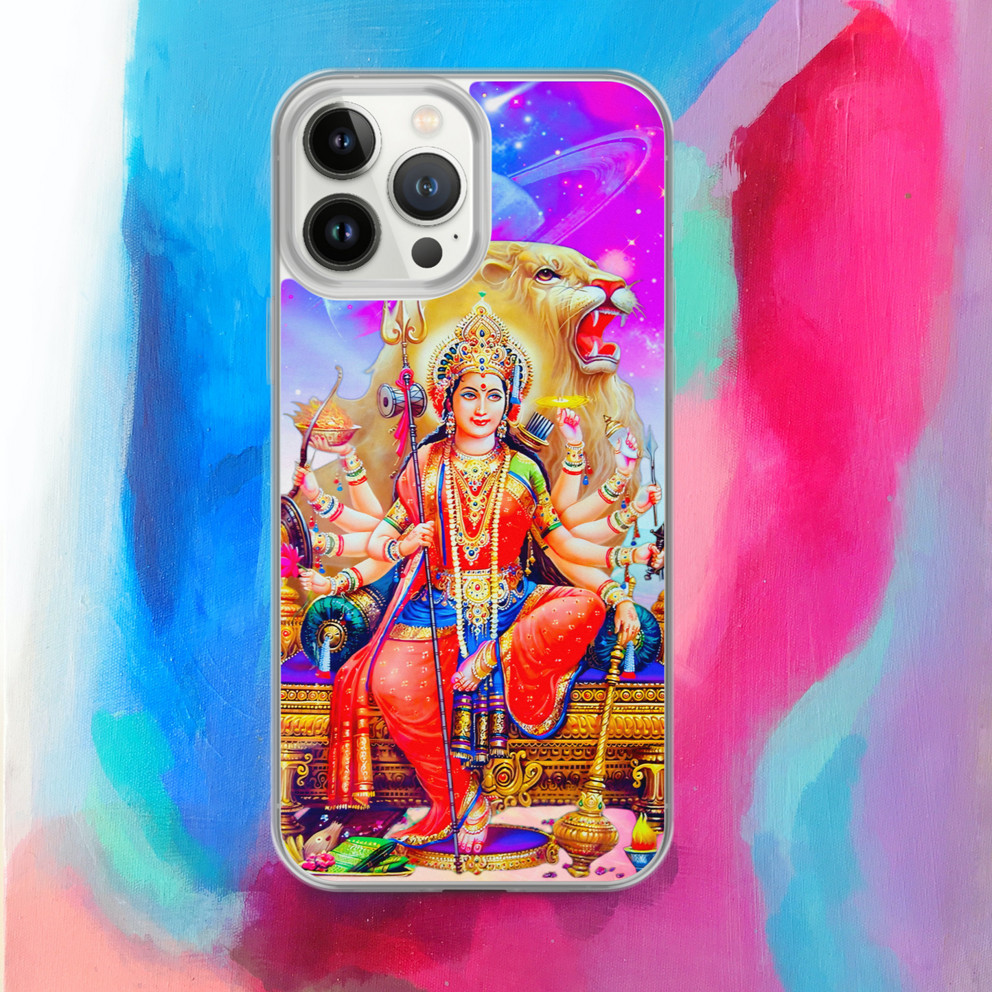 Durga iPhone® Clear Case | Available for most iPhone® models | Wireless Charging Compatible