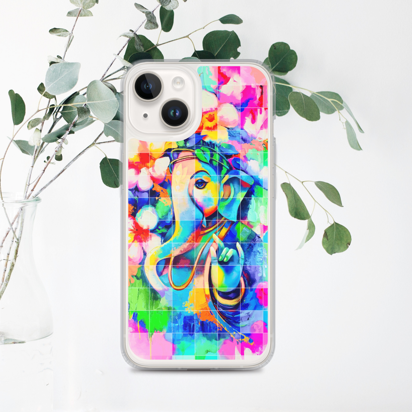 Ganesh iPhone® Clear Case | Available for most iPhone® models | Wireless Charging Compatible