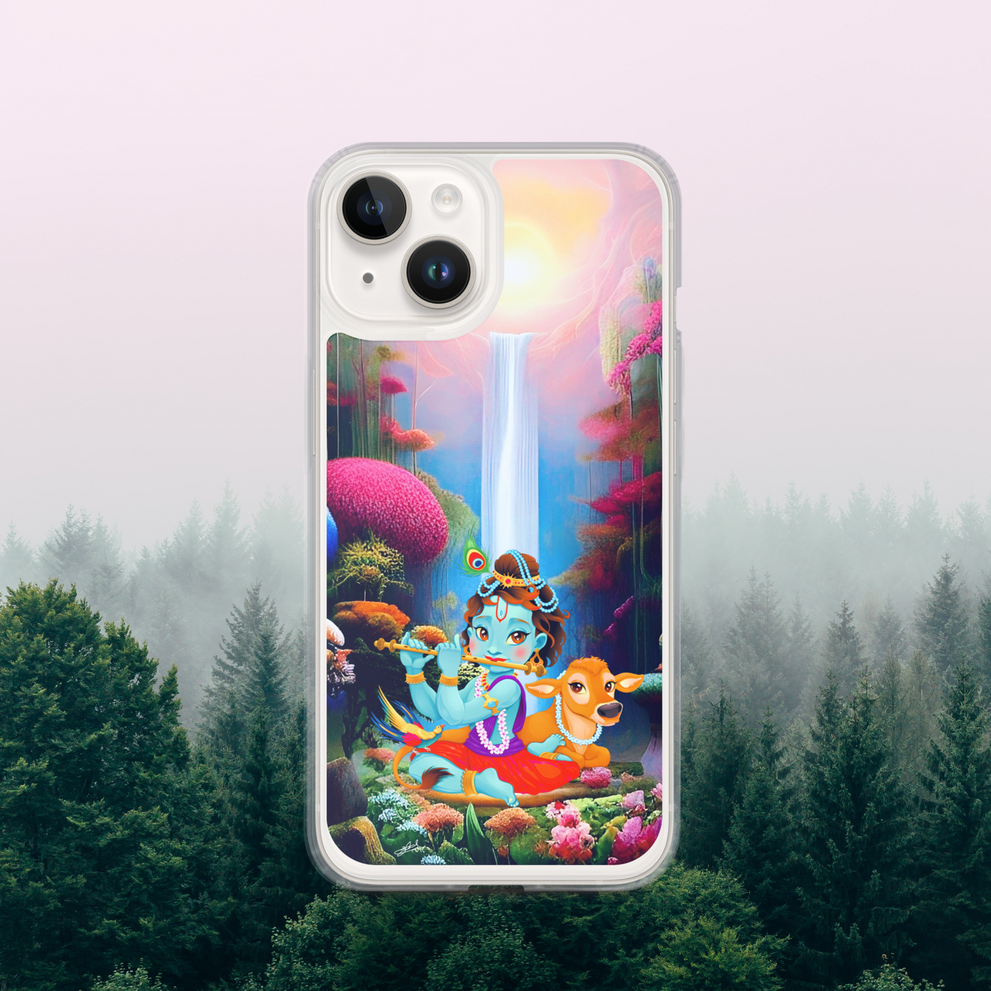 Krishna iPhone® Clear Case | Available for most iPhone® models | Wireless Charging Compatible