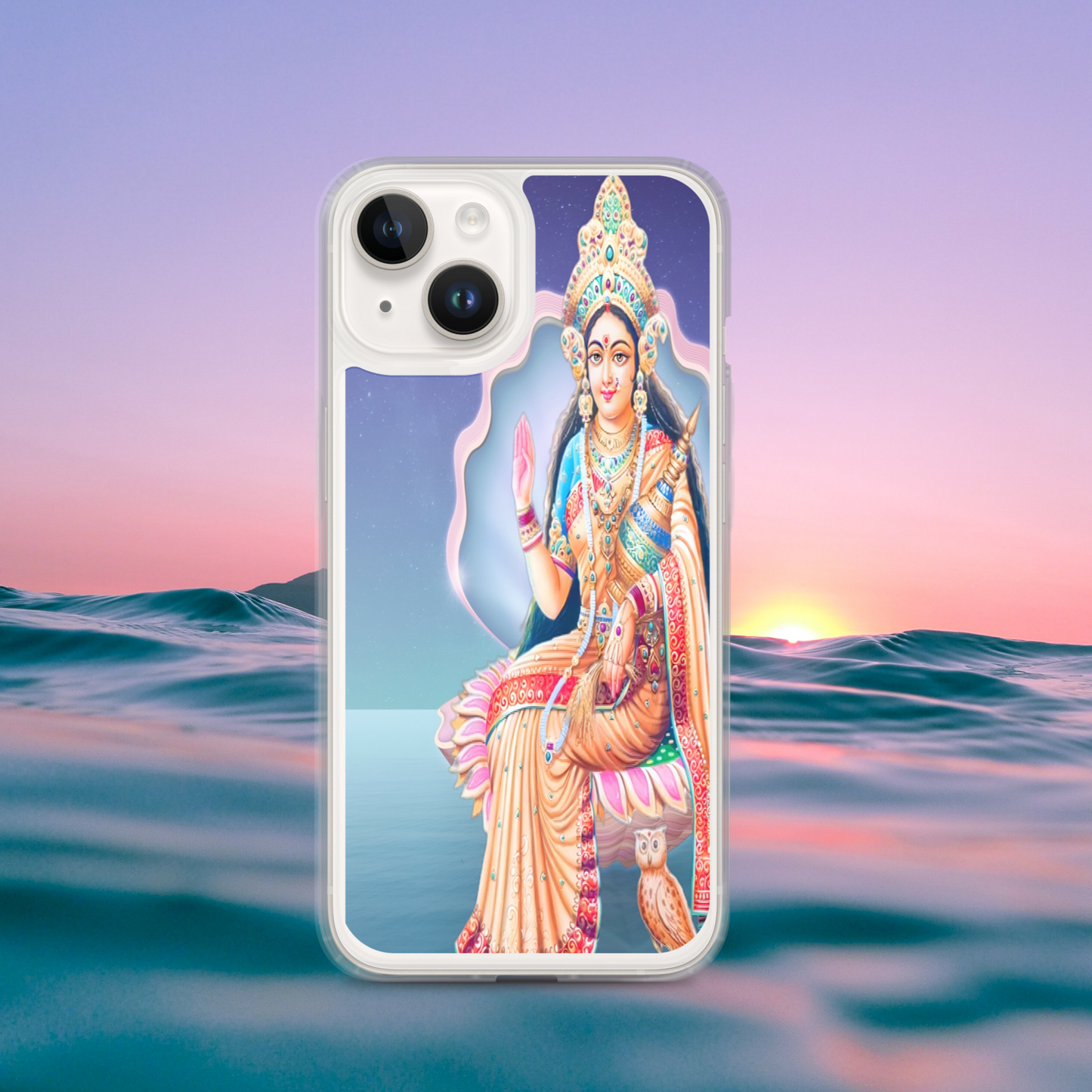 Lakshmi iPhone® Clear Case | Available for most iPhone® models | Wireless Charging Compatible