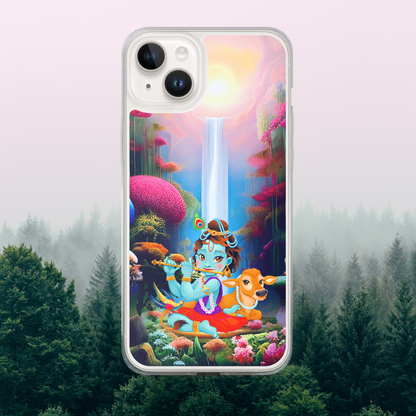 Krishna iPhone® Clear Case | Available for most iPhone® models | Wireless Charging Compatible