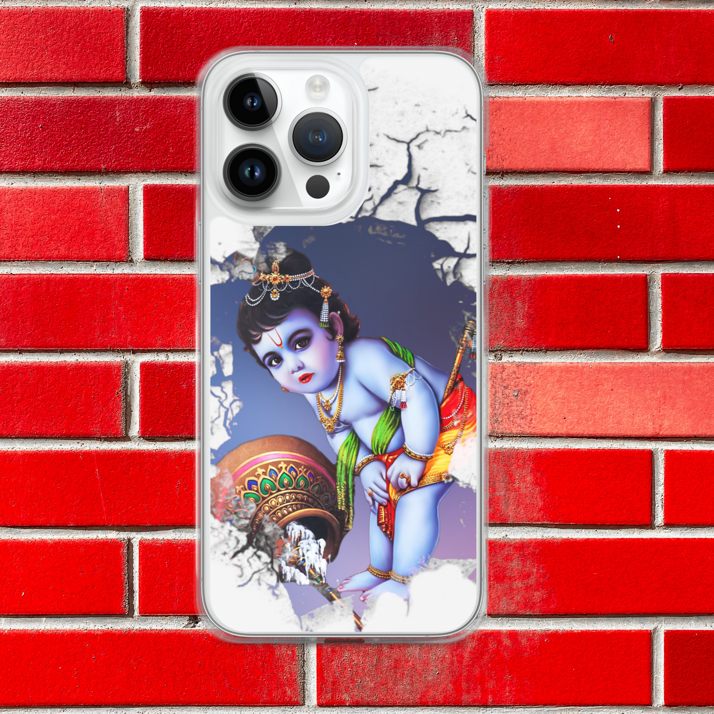 Baby Krishna iPhone® Clear Case | Available for most iPhone® models | Wireless Charging Compatible