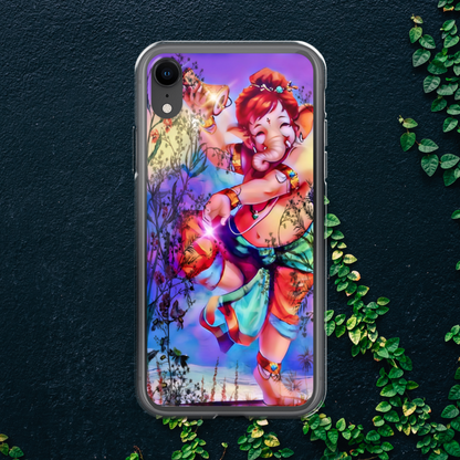 Ganesh Dancing iPhone® Clear Case | Available for most iPhone® models | Wireless Charging Compatible